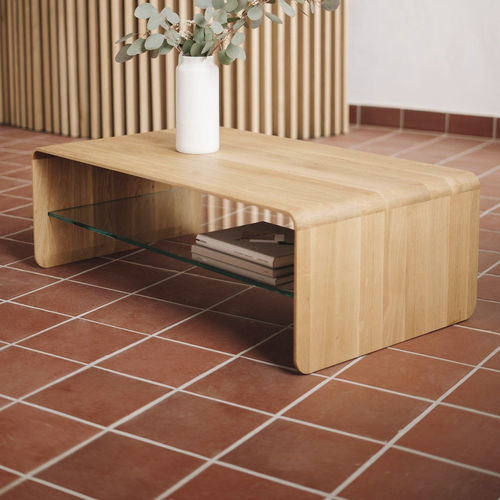 Table basse contemporaine - OLIA - JAVORINA - en chêne / en noyer / en bois huilé