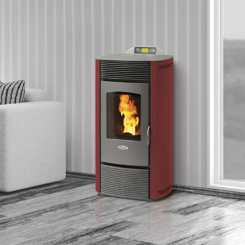 Poêle à granulés - CZ13 - FAIR srl - 12 kW / contemporain / en acier