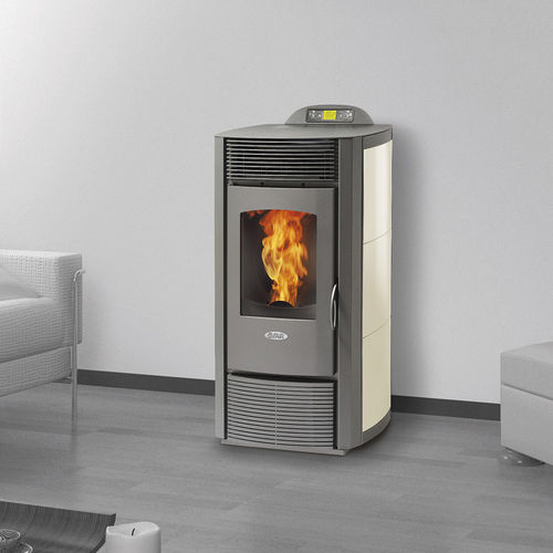 Poêle à granulés - CZ13C - FAIR srl - 12 kW / contemporain / en acier
