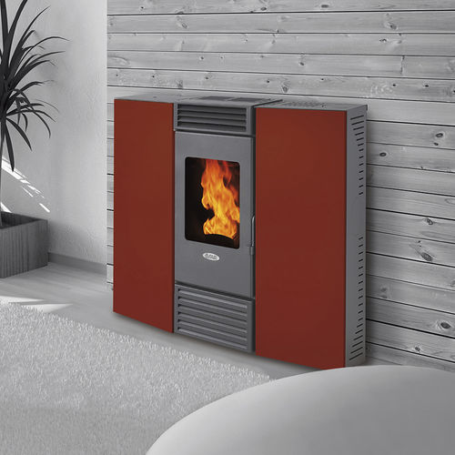 Poêle à granulés - XSC10 - FAIR srl - 5 kW - 10 kW / contemporain / en acier