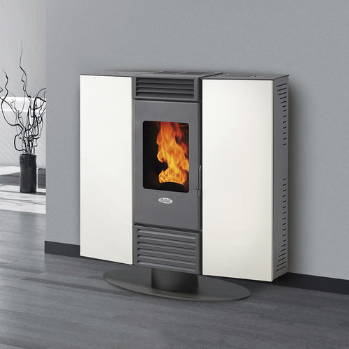 Poêle à granulés - XSC10V - FAIR srl - 5 kW - 10 kW / contemporain / en acier