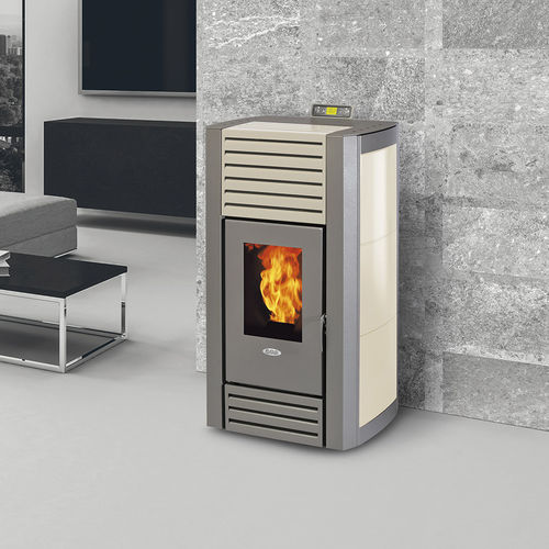 Poêle chaudière à granulés - HC25A - FAIR srl - 20 kW - 50 kW / contemporain / en acier