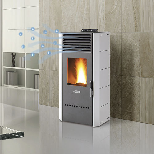 Poêle à granulés - BIO80H - FAIR srl - 0 - 5 kW / 5 kW - 10 kW / à poser