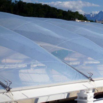 Système de toiture en verre - Tensaform - en ETFE / en aluminium / allégé