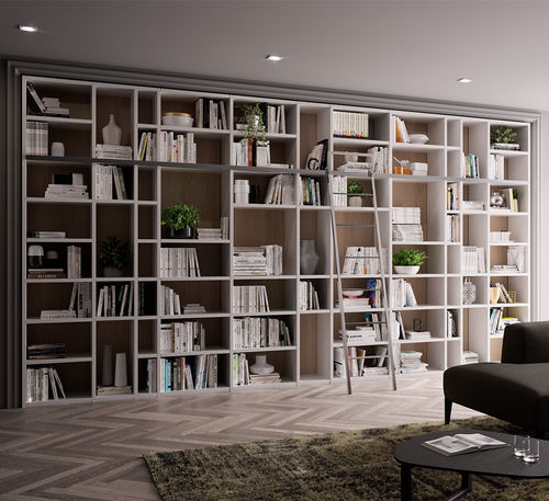 Bibliothèque contemporaine - 501 - GIESSEGI - en bois laqué / en orme