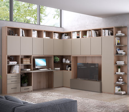 Bibliothèque contemporaine - 502 - GIESSEGI - en bois laqué / en hêtre