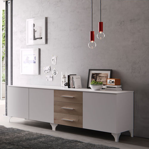 Buffet contemporain - MD09P - GIESSEGI - en bois laqué / blanc