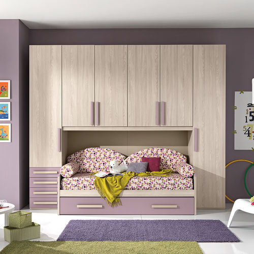 Armoire contemporaine - CM30  - GIESSEGI - en bois laqué / à portes battantes / pour fille