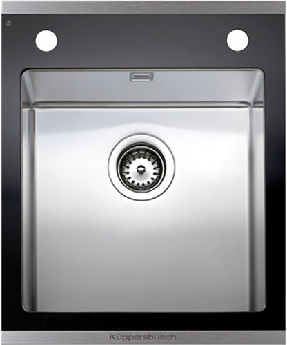 Évier 1 bac - ESGK 4500.1 ED - TEKA KUPPERSBUSCH - sans égouttoir / en inox / encastrable