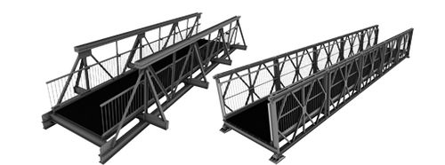 Pont en aluminium - JPB - Janson Bridging - à treillis / piétonnièr / modulaire