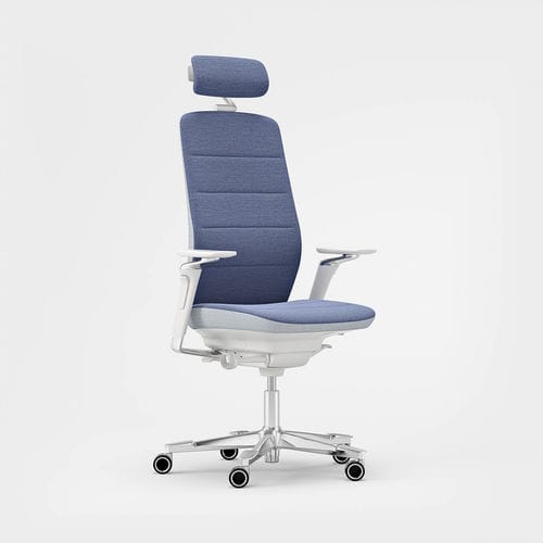 Fauteuil de bureau contemporain - CAPELLA - KINNARPS - en tissu / avec repose-tête / tapissé