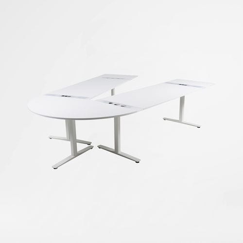 Table de réunion contemporaine - MULTICOM - KINNARPS - en stratifié / rectangulaire / courbée