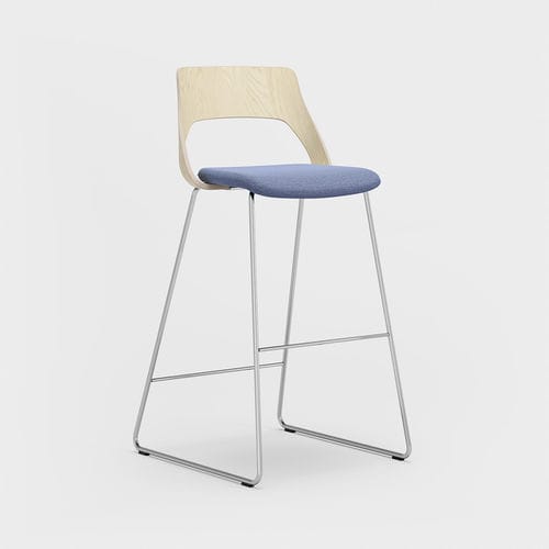 Tabouret de bar contemporain - EMBRACE - KINNARPS - avec piètement en métal / tapissé / professionnel