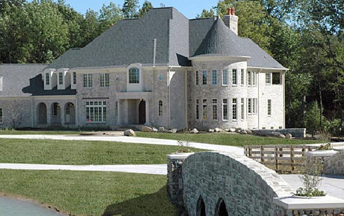 Plaquette de parement en pierre - ROCKFORD ESTATE BLEND™ - Indiana Limestone Company - extérieure