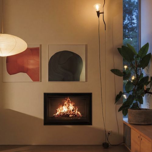Insert de cheminée à bois - HEATCUBE - Rüegg Cheminée Schweiz AG - en métal / contemporain