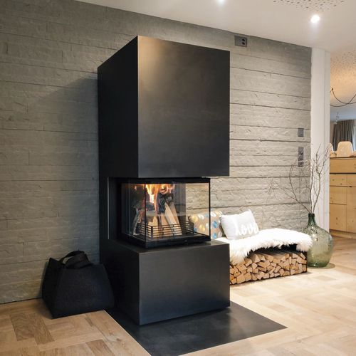 Poêle à bois - CELTIS - Rüegg Cheminée Schweiz AG - 10 kW - 20 kW / multicombustible / à poser