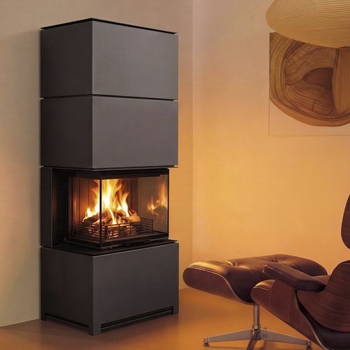 Poêle à bois - TILIA - Rüegg Cheminée Schweiz AG - 12 kW / multicombustible / au sol