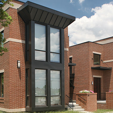 Brique de parement de terre cuite - BISMARCK BLEND - Belden Brick - pour façade / lisse / rouge