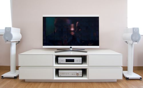 Meuble TV contemporain - LUGI - hi-fi / en bois