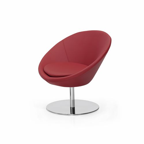 Chaise visiteur contemporaine - CIRCLE - DILEOFFICE - d'intérieur / en tissu / en métal