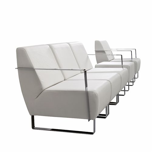 Canapé modulable - TEMPO - DILEOFFICE - contemporain / en tissu / avec accoudoirs