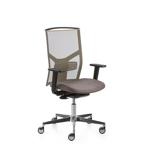 Chaise de bureau contemporaine - ATIKA - DILEOFFICE - d'intérieur / en résille / en cuir