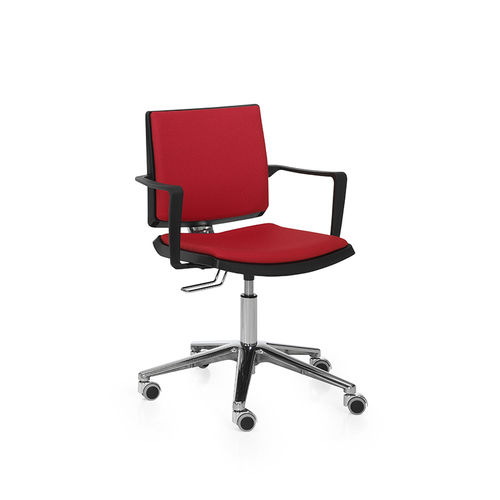 Chaise de bureau contemporaine - ATENEA - DILEOFFICE - d'intérieur / en tissu / en plastique