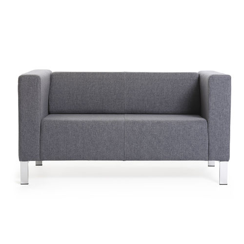 Canapé contemporain - QUATRO - DILEOFFICE - en tissu / gris / couleur personnalisable