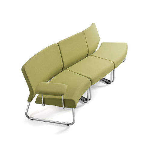 Banquette modulable - SLASTIC - DILEOFFICE - contemporaine / en tissu / en cuir