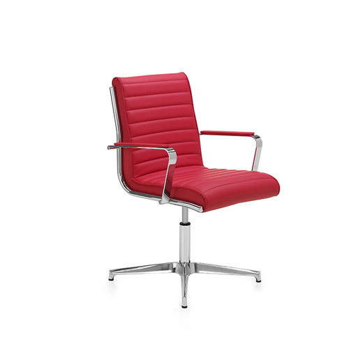 Chaise visiteur contemporaine - TRINITY - DILEOFFICE - d'intérieur / en tissu / en cuir
