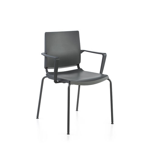 Chaise visiteur contemporaine - ATENEA - DILEOFFICE - d'intérieur / en tissu / en métal