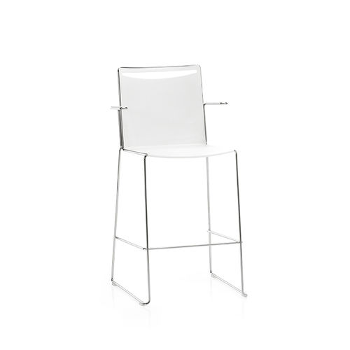 Chaise de bar contemporaine - SPLASH - DILEOFFICE - d'intérieur / en tissu / en métal