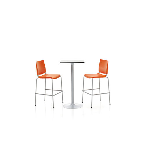 Chaise de bar contemporaine - ATENEA - DILEOFFICE - d'intérieur / en tissu / en métal