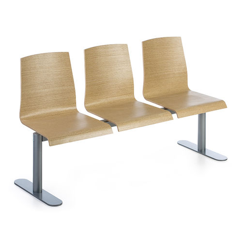 Sièges sur poutre en bois - TOP+ - DILEOFFICE - 3 places / contemporain