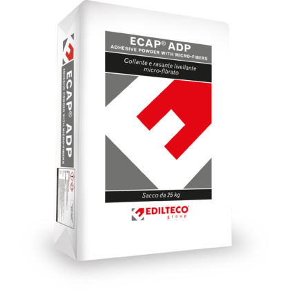 Mortier-colle de ragréage - ECAP ADP - EDILTECO Group - pour isolation thermique par l'extérieur ITE / de ciment / isolant