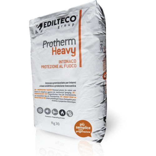 Enduit de protection - PROTHERM HEAVY - EDILTECO Group - pour mur / en plâtre / pour incendie