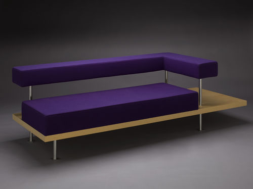 Canapé contemporain - KUBIK - mminterier - en tissu / en cuir / violet