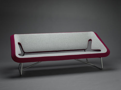 Banquette contemporaine - KOXY / IXY - mminterier - en tissu / en cuir / avec dossier