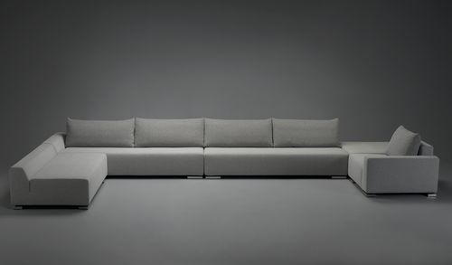 Canapé modulable - MUUNDÓ - mminterier - contemporain / en tissu / en cuir