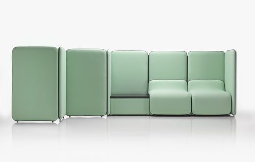 Canapé modulable - BUNKER - mminterier - contemporain / en tissu / en cuir