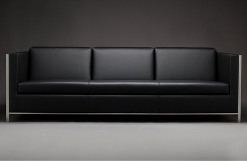 Canapé contemporain - KUBUS - mminterier - en tissu / en cuir / noir