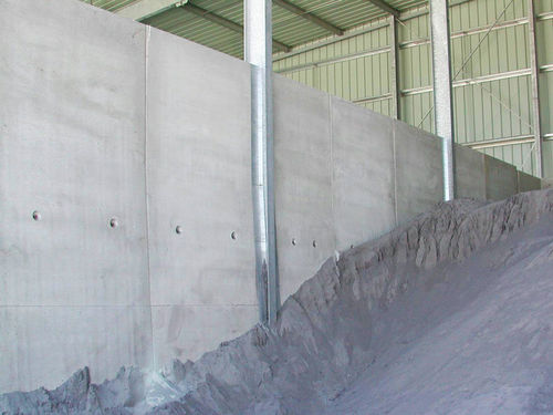 Mur de soutènement en béton armé - 6m - 8m - Chapsol - modulaire / préfabriqué