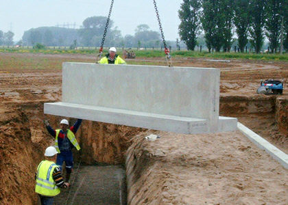 Culée de pont en béton armé - PIEDROIT - Chapsol