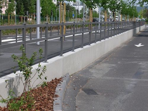 Mur de soutènement en béton armé - DECO / 1/2 DECO - Chapsol - modulaire / préfabriqué