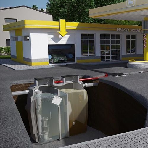 Séparateur à hydrocarbures en béton armé - HYDROSEP®  - Eloy