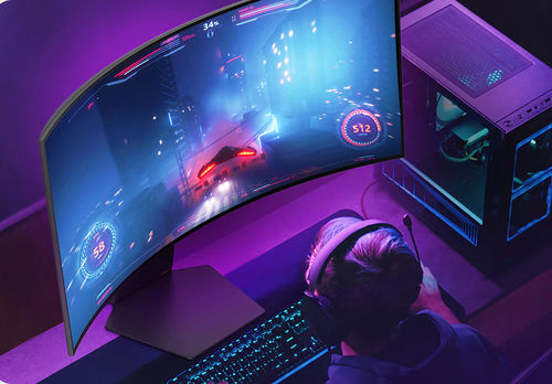 Moniteur rétractable - Ultra-WQHD - LG Electronics - couleur / à écran large