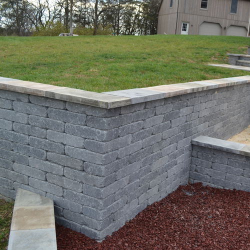 Bloc de béton plein - VILLAGE - Nitterhouse - pour clôture de jardin / pour mur de soutènement / à haute résistance