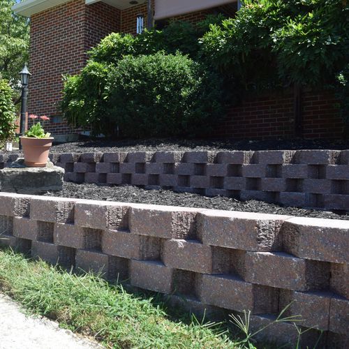 Bloc de béton plein - TERRACE - Nitterhouse - pour clôture de jardin / pour mur de soutènement / à haute résistance