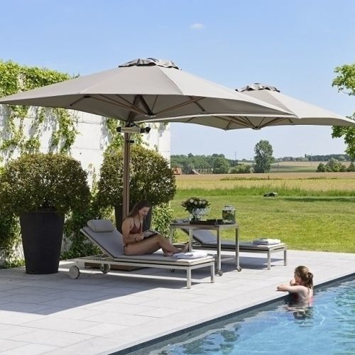 Parasol excentré - P6 - PROSTOR - carré / rond / rectangulaire