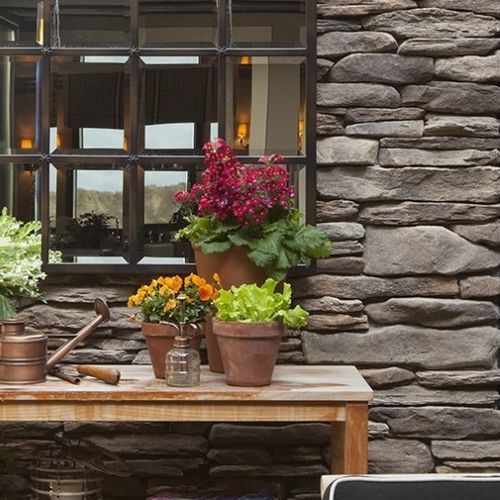 Parement de pierre - BLUFFSTONE - Eldorado Stone - intérieur / extérieur / à coller